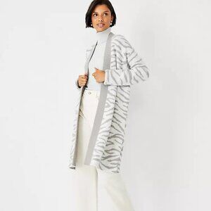 Ann Taylor Zebra Print Coatigan